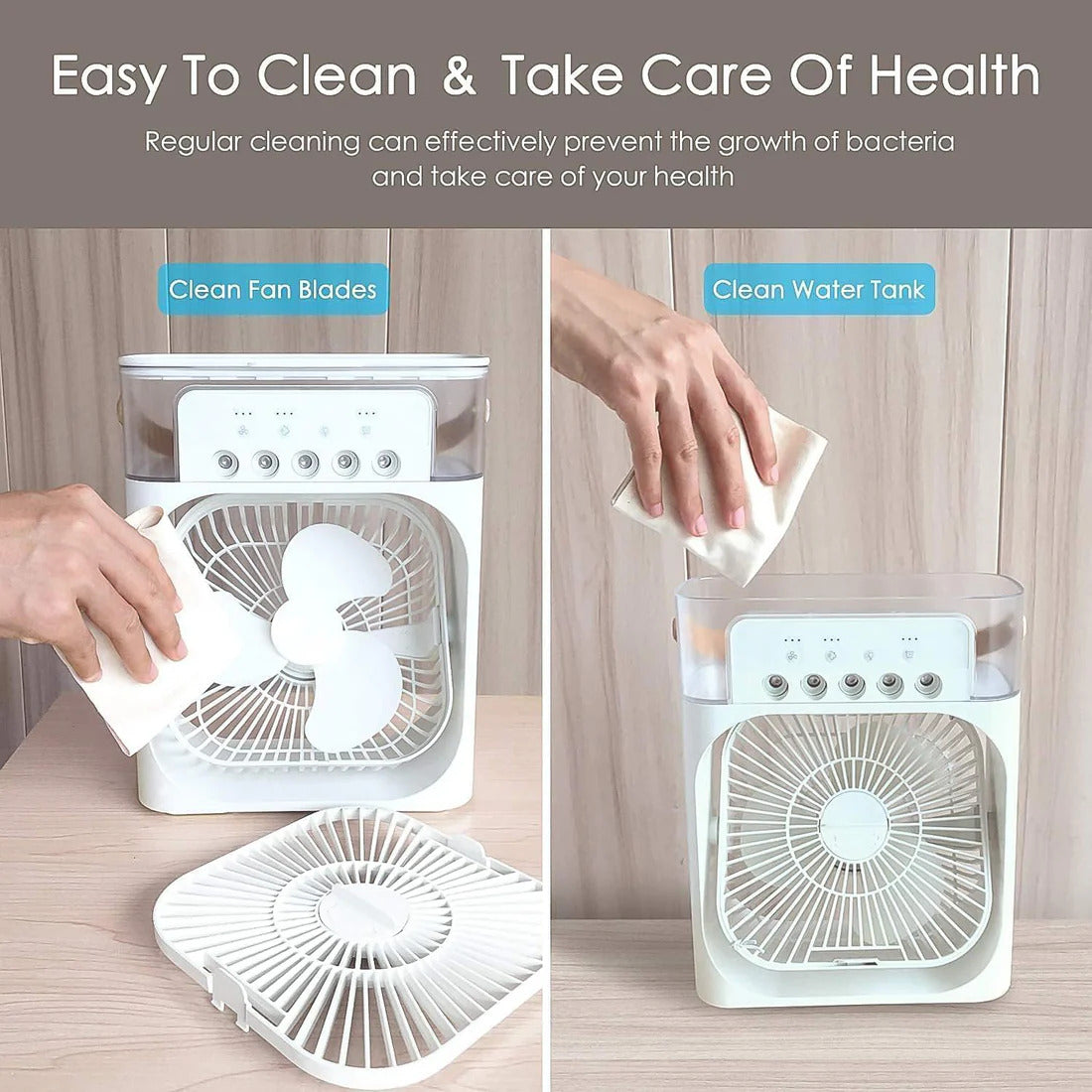 Portable Air Conditioner Fan Color Changing Light