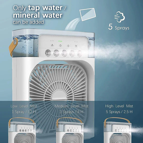 Portable Air Conditioner Fan Color Changing Light